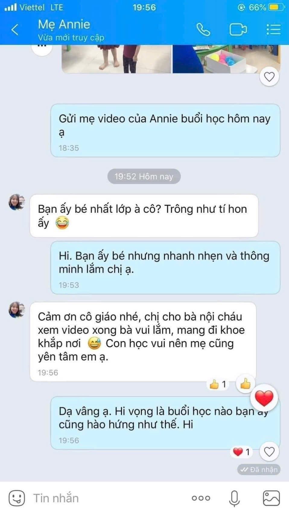 Phản hồi của Mẹ Annie